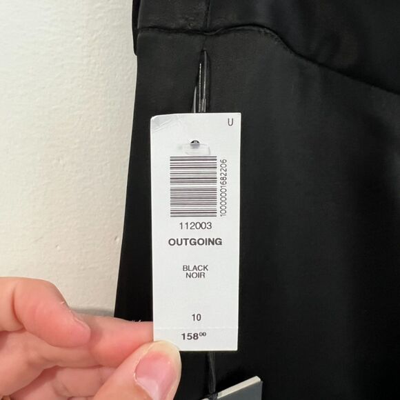 NWT Aritzia Babaton Outgoing High-Rise Satin Baggy Wide Leg Cargo Pant 10 - Picture 6 of 9